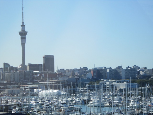 Haven en skyline Auckland